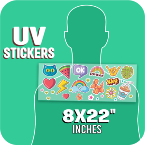 UV Stickers 8 inches x 22 Inches