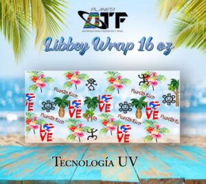 Puerto Rico Love UV Libbey Wrap